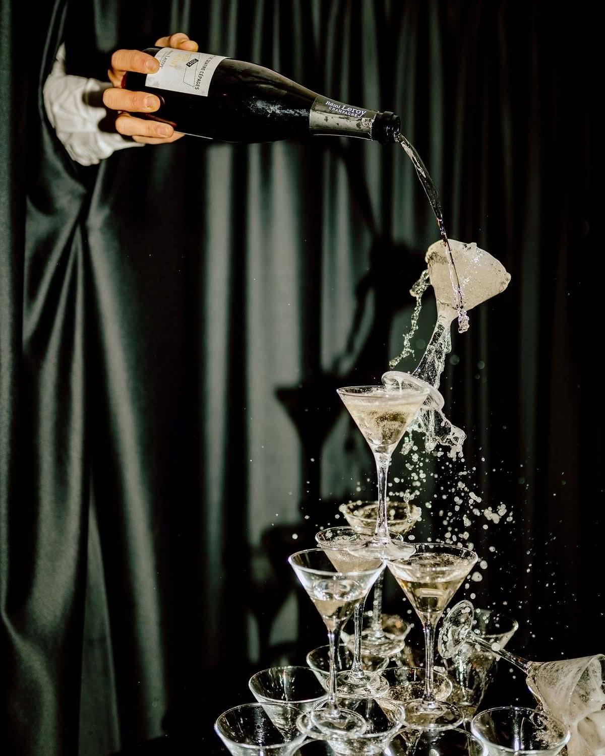 Champagne tower